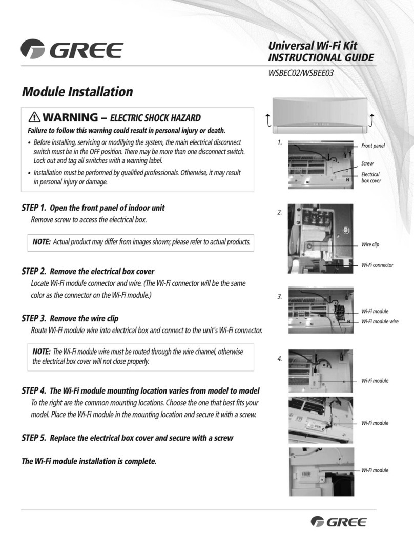 Gree WSBEC02 Instructional guide