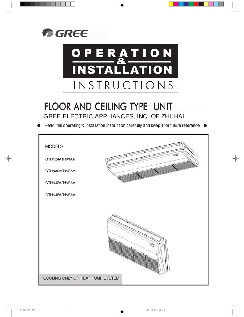 GREE ELECTRIC GTHN24A1NK3AA User manual GREE ELECTRIC GTHN24A1NK3AA User manual