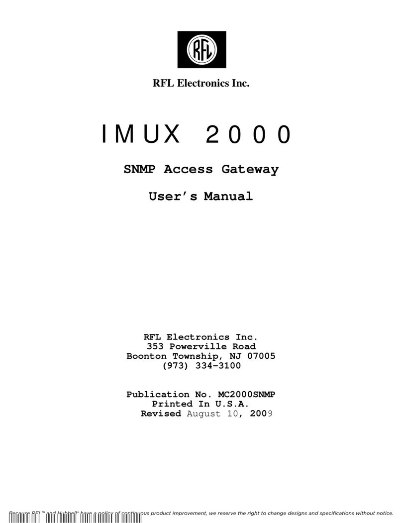 RFL IMUX 2000 user manual
