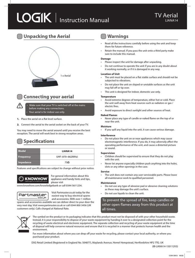 Logik LIANA14 instruction manual