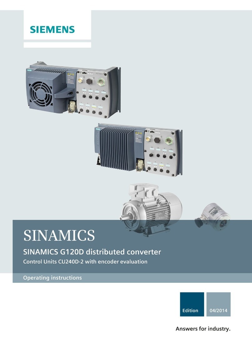 Siemens SINAMICS G120D User manual