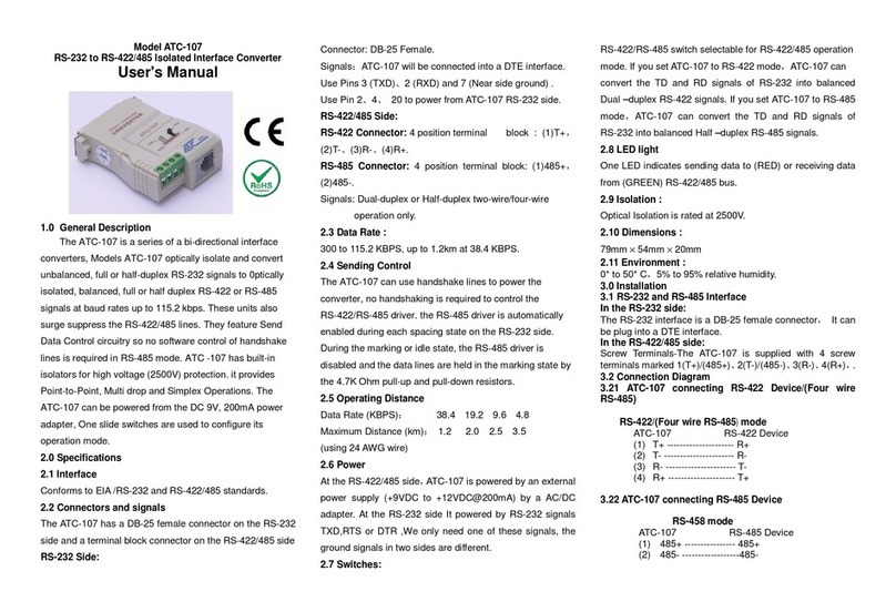 ATC ATC-107 user manual