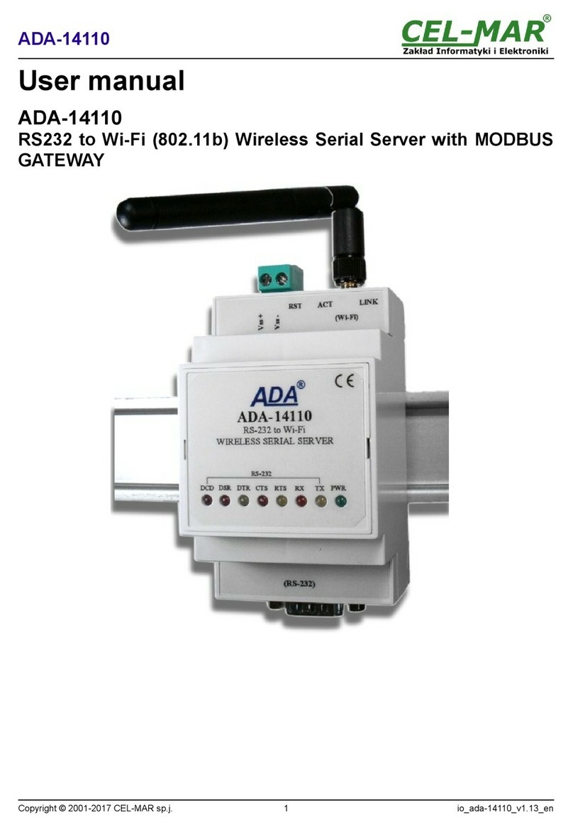 CEL-MAR ADA-14110 user manual