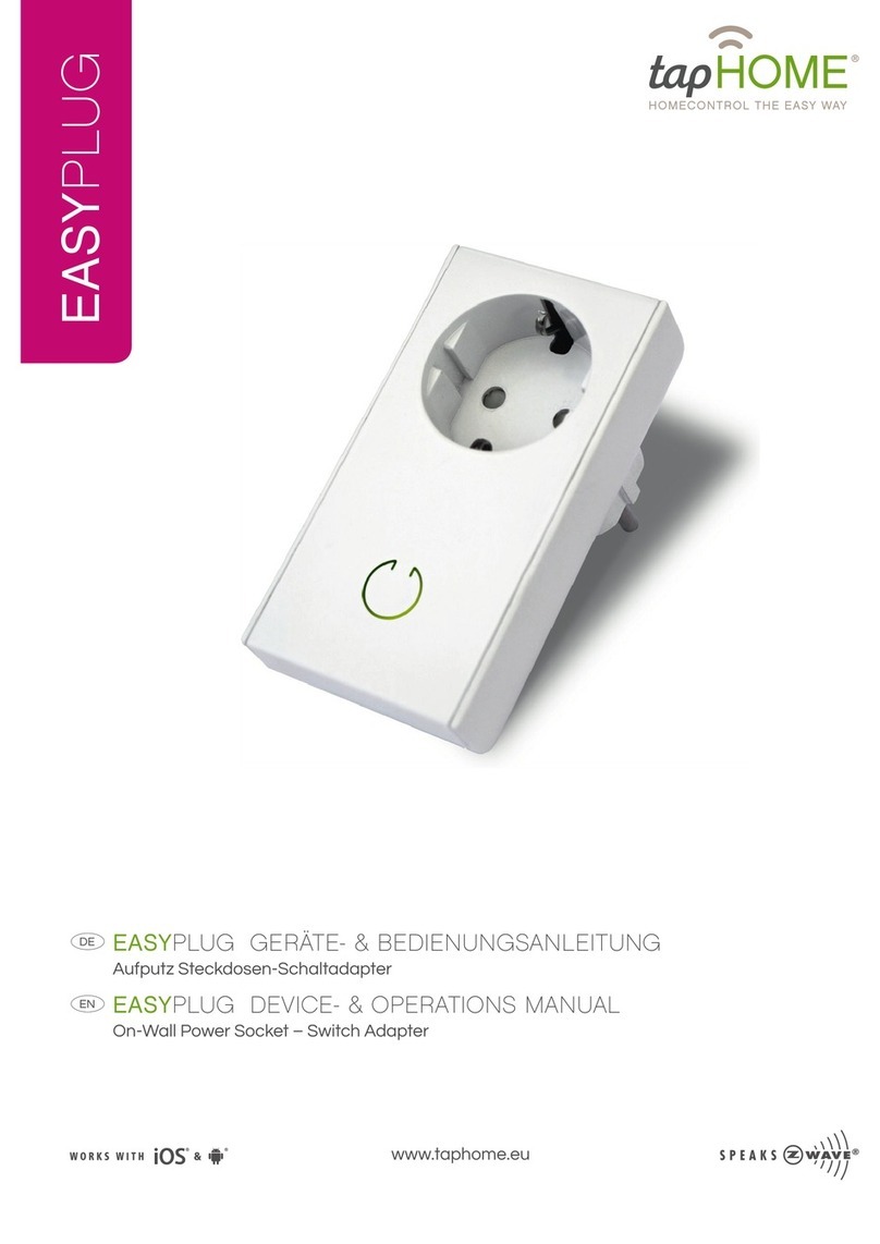 EASYPLUG tapHOME DEVICE & OPERATIONS MANUAL