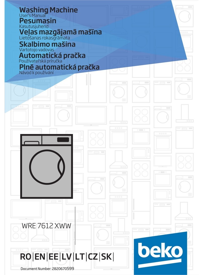 Beko WRE 7612 XWW User manual Beko WRE 7612 XWW User manual