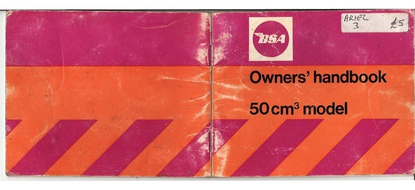 BSA Ariel 3 1970 User guide