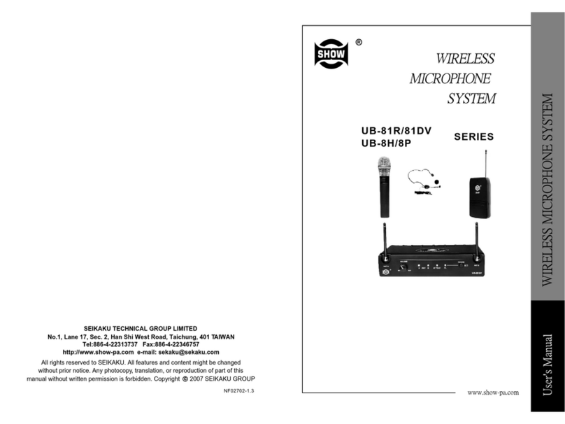 Show UB-81R user manual