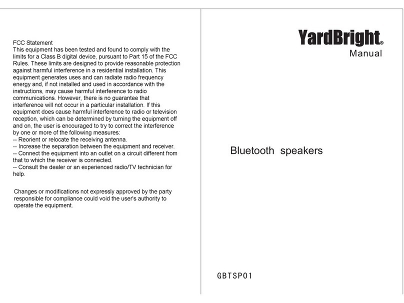 YardBright GBTSP01 manual