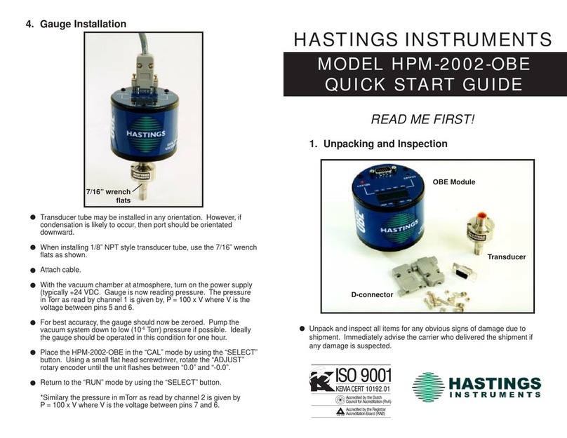 Hastings HPM-2002-OBE quick start guide