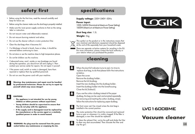 Logik LVC1600BME manual