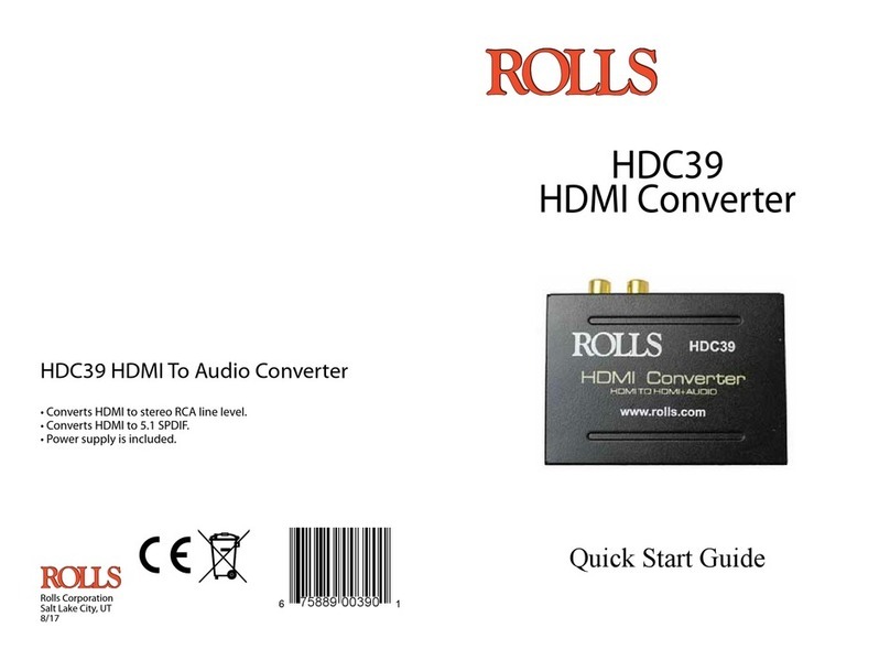 Rolls HDC39 User manual