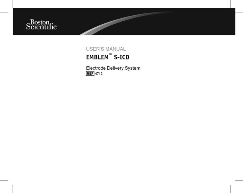 Boston Scientific EMBLEM S-ICD user manual Boston Scientific EMBLEM S-ICD user manual