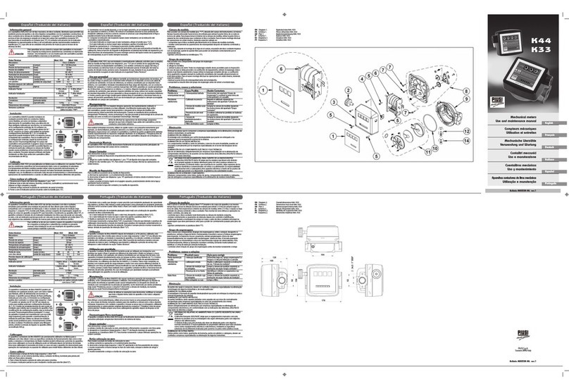 Piusi K33 Atex User manual