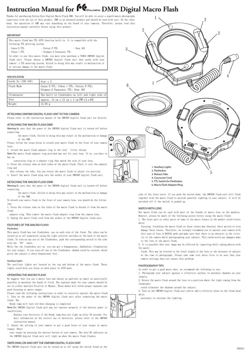 Falconeyes Digital Macro Flash DMR User manual