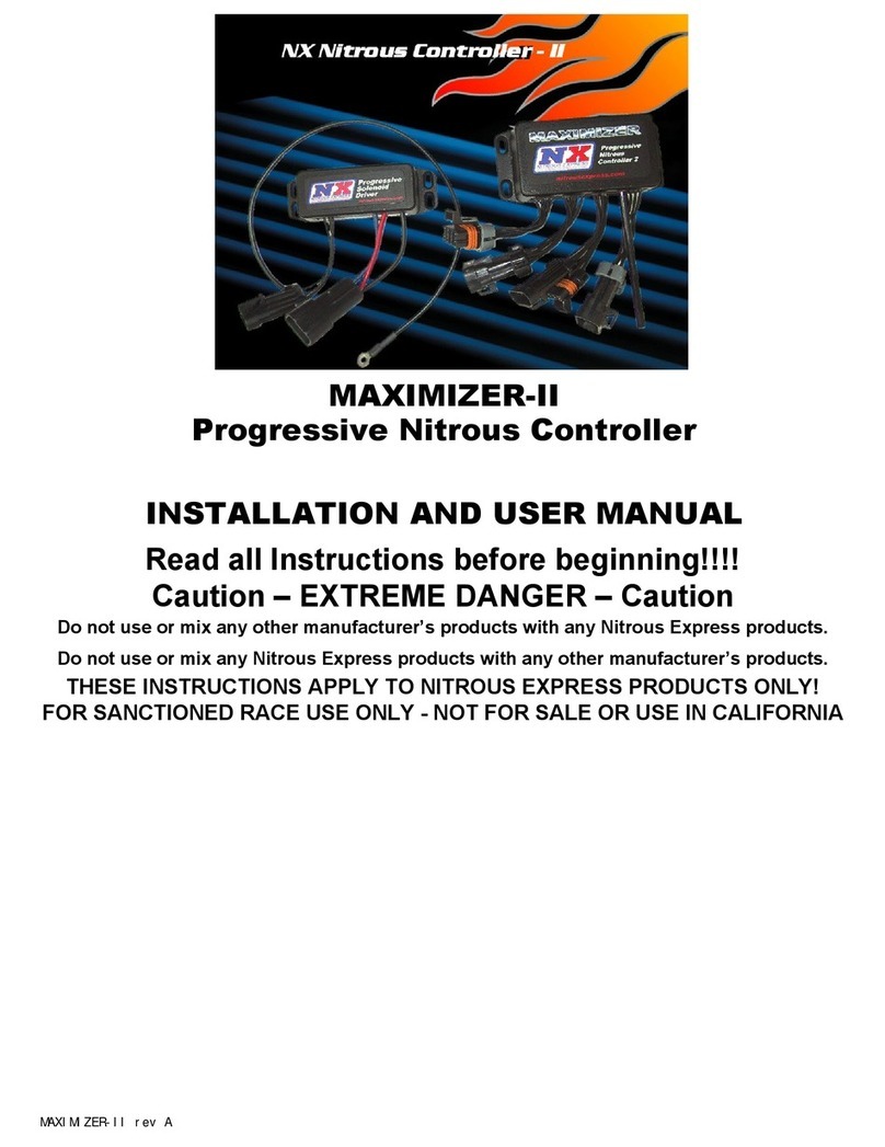 Nitrous Express MAXIMIZER-II Installation and user manual