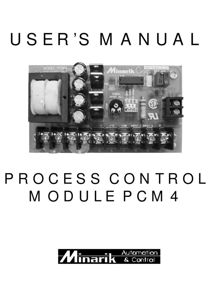 Minarik PCM4 user manual Minarik PCM4 user manual