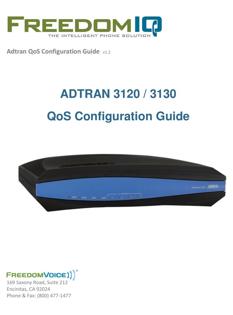 FreedomIQ ADTRAN 3120 QoS Configuration Guide FreedomIQ ADTRAN 3120 QoS Configuration Guide