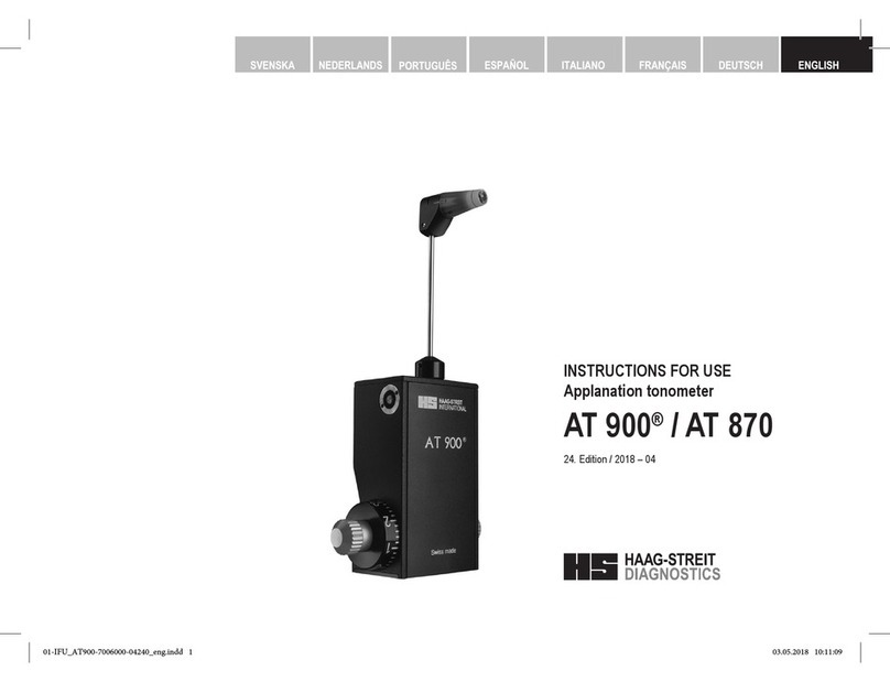 Haag-Streit AT 910 Instructions for use Haag-Streit AT 910 Instructions for use