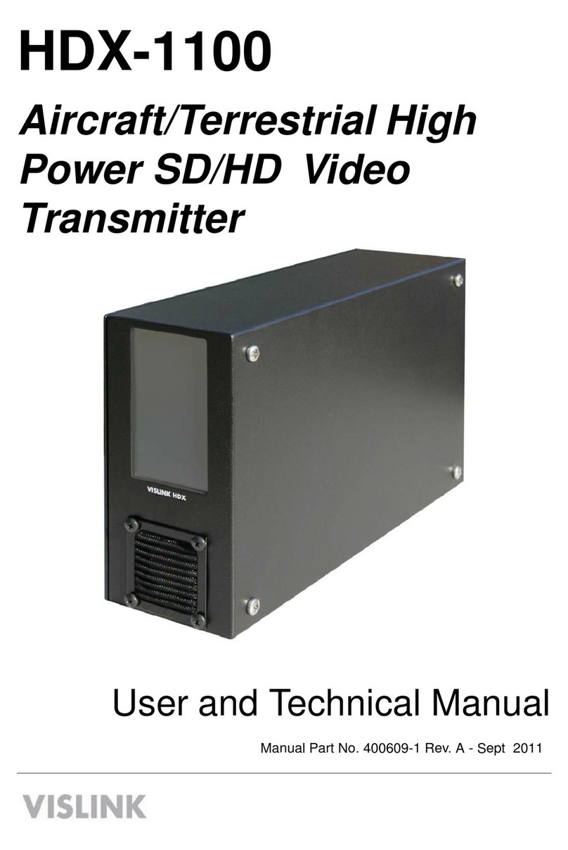 Vislink HDX-1100 User manual
