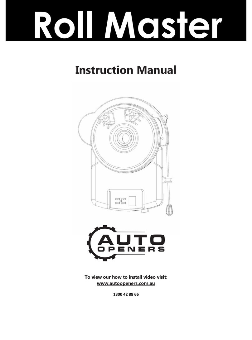Auto openers Roll Master User manual