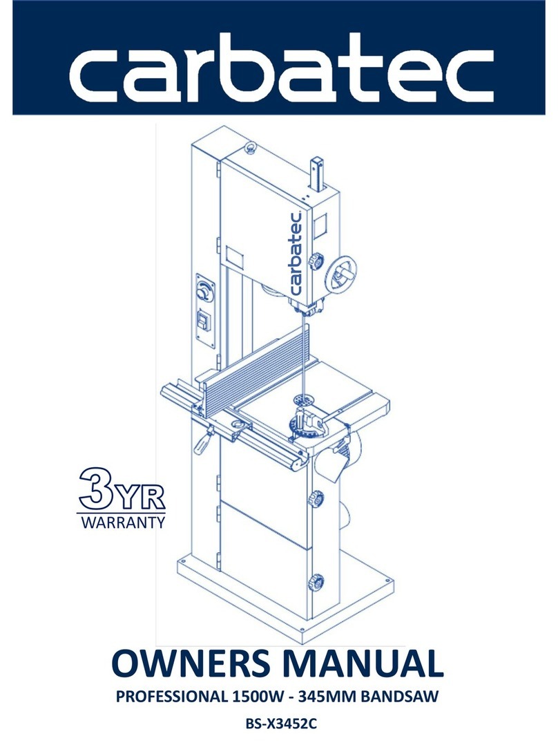 Carbatec BS-X3452C User manual