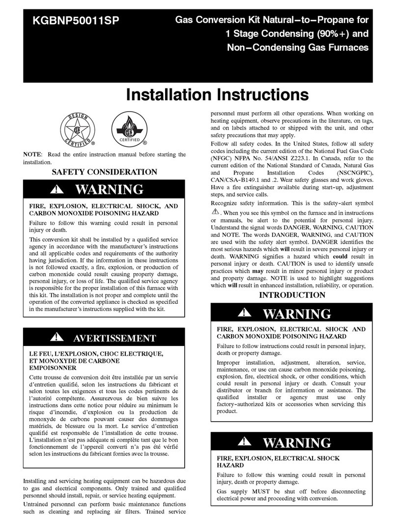 Carrier KGBNP50011SP User manual