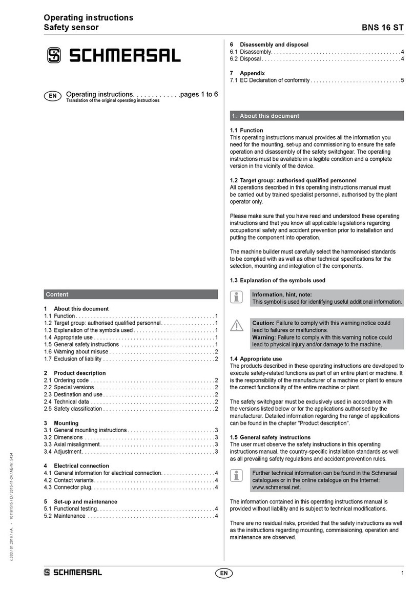 schmersal BNS 16-12ZD operating instructions