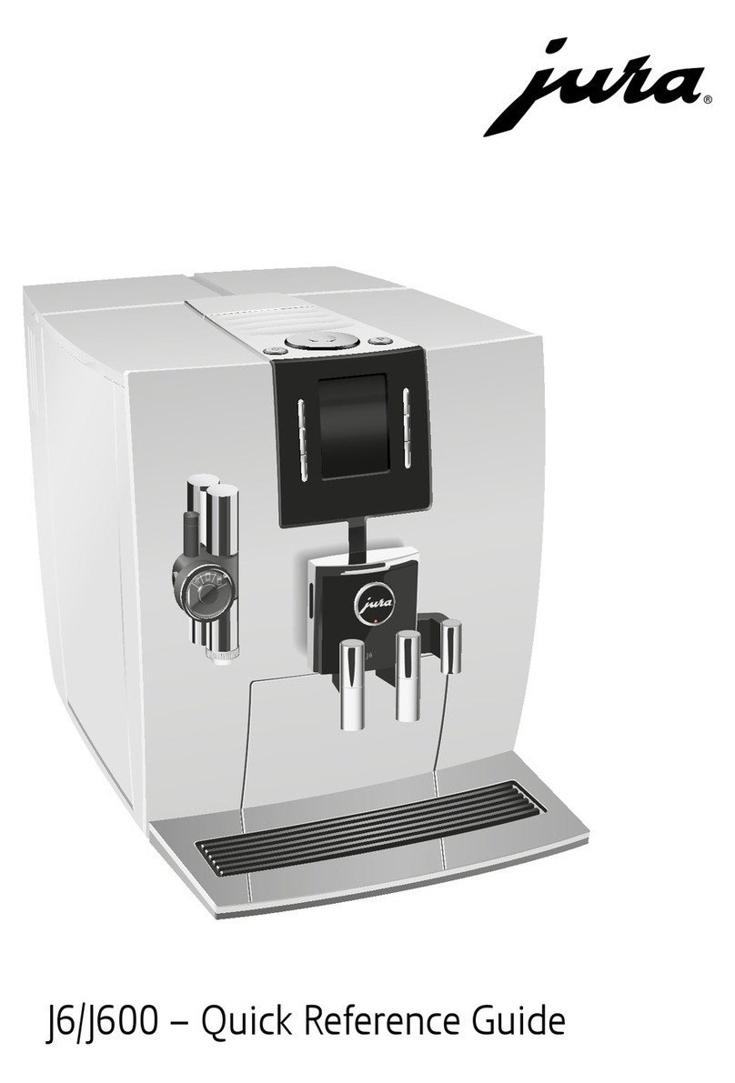 Jura Impressa J6 Quick reference guide
