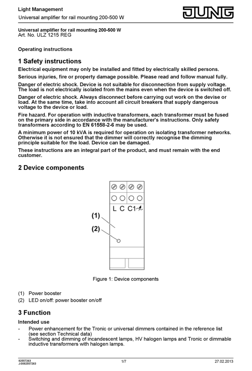 Jung ULZ 1215 REG operating instructions