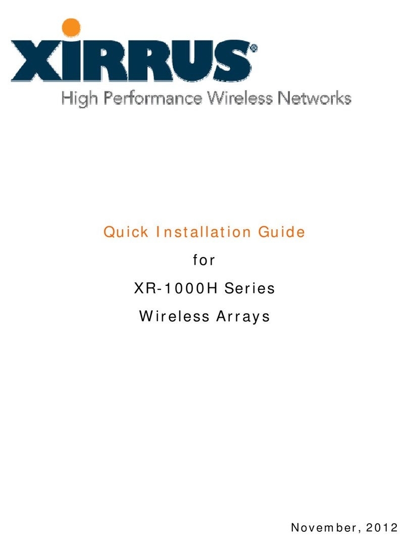 Xirrus XR-1000H Series Quick installation guide