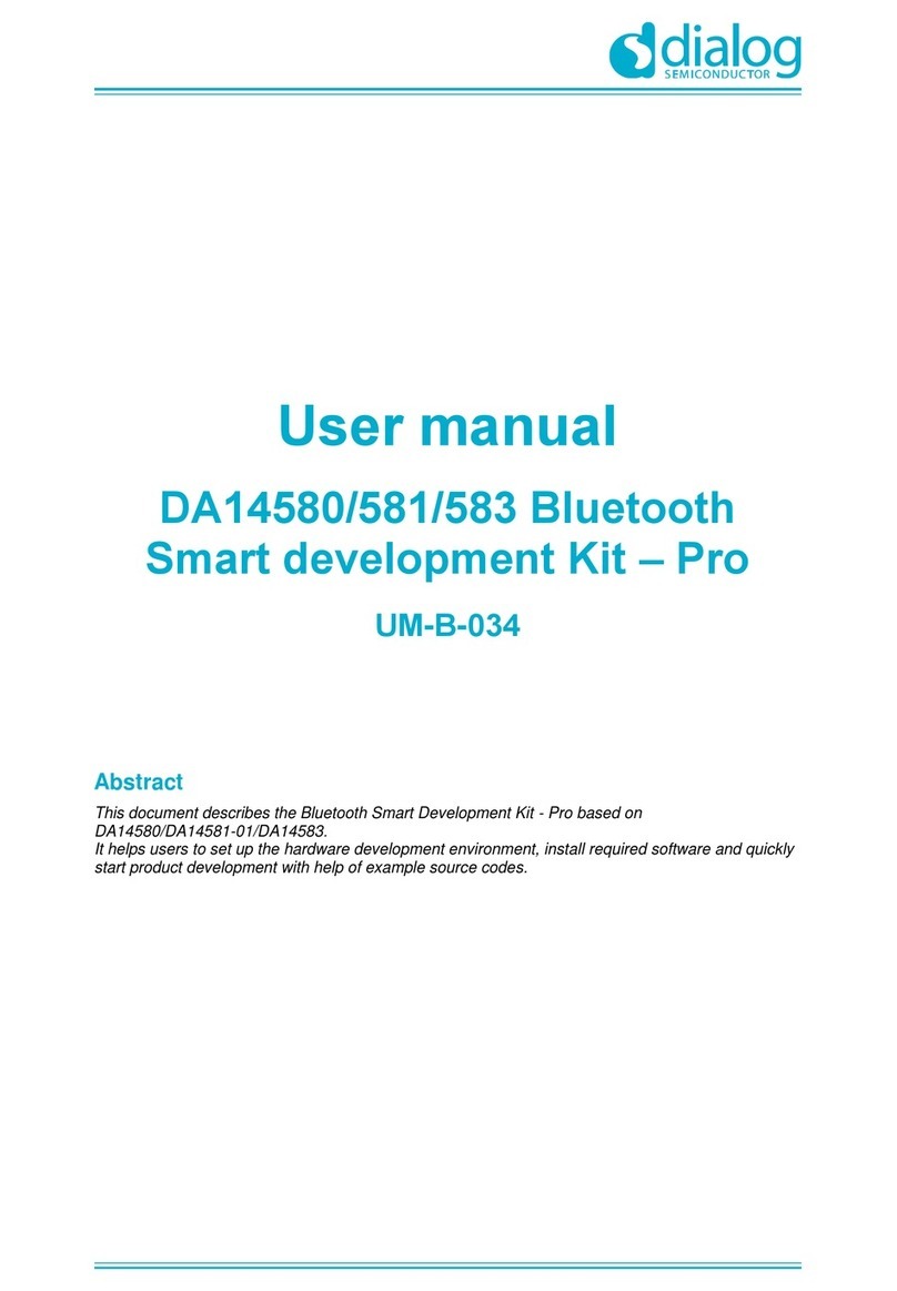 Dialog Semiconductor DA14580 User manual