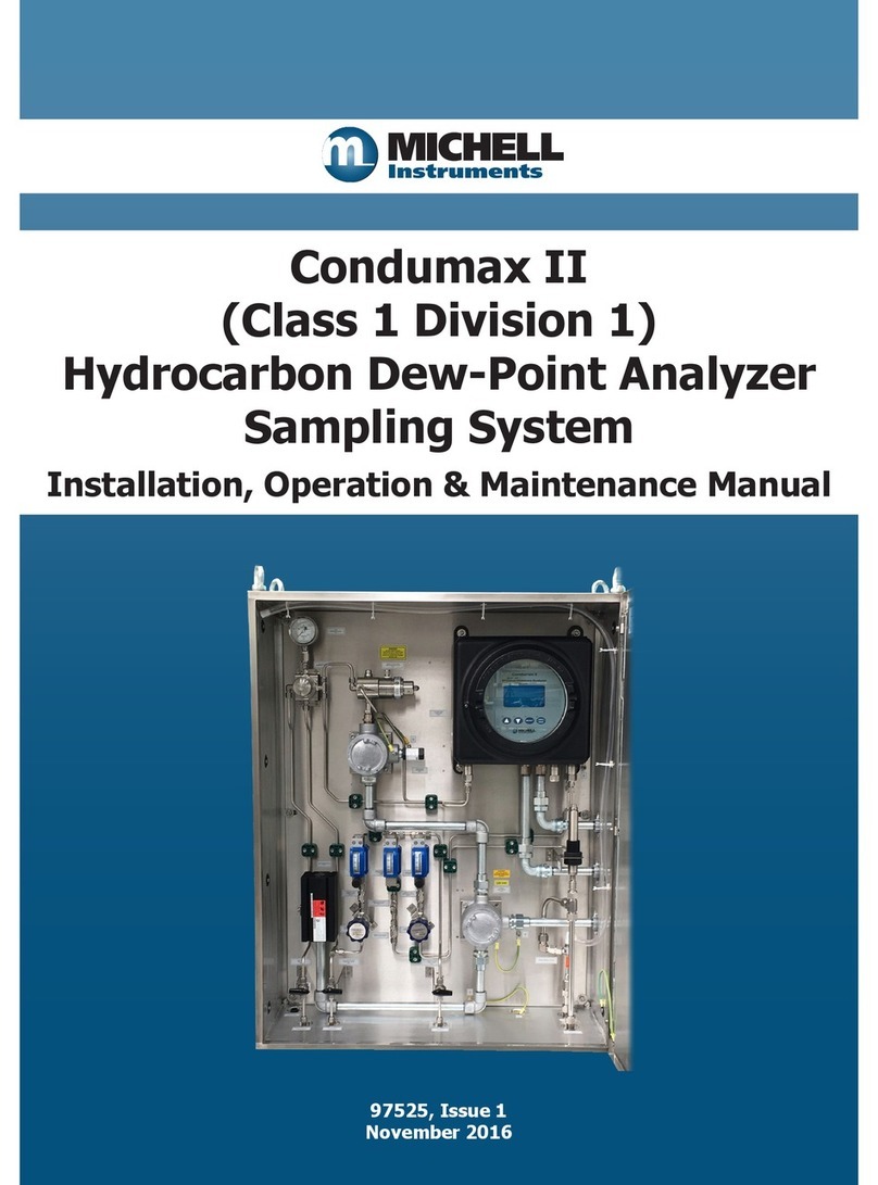 Michell Instruments Condumax II Owner's manual