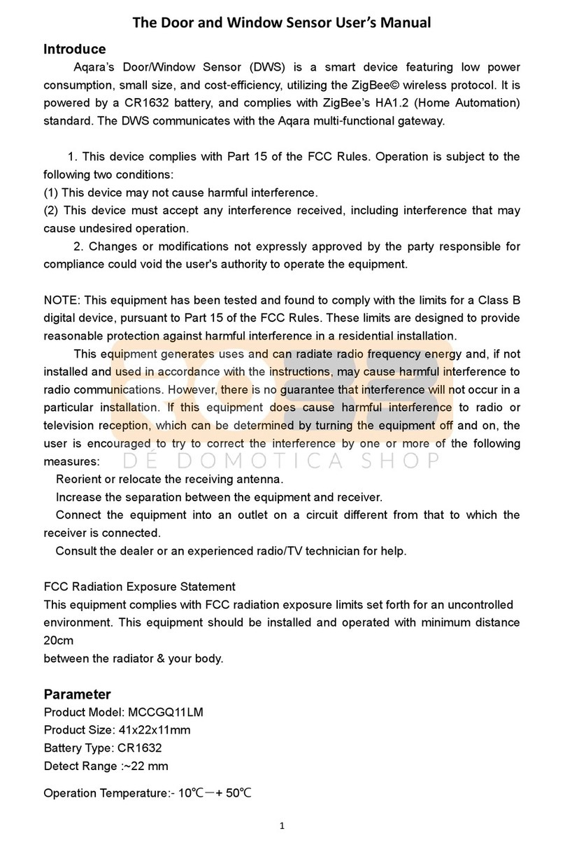 Aqara MCCGQ11LM User manual