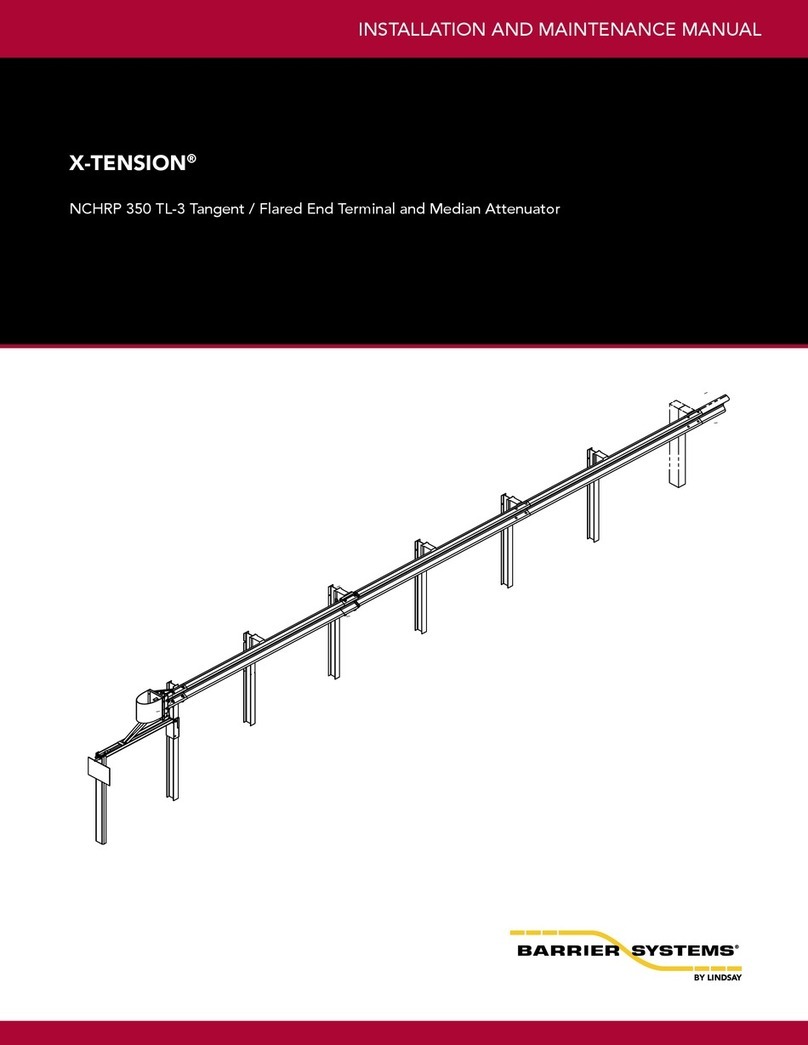 Barrier Systems X-TENSION XTGTSS1 Installation and maintenance manual