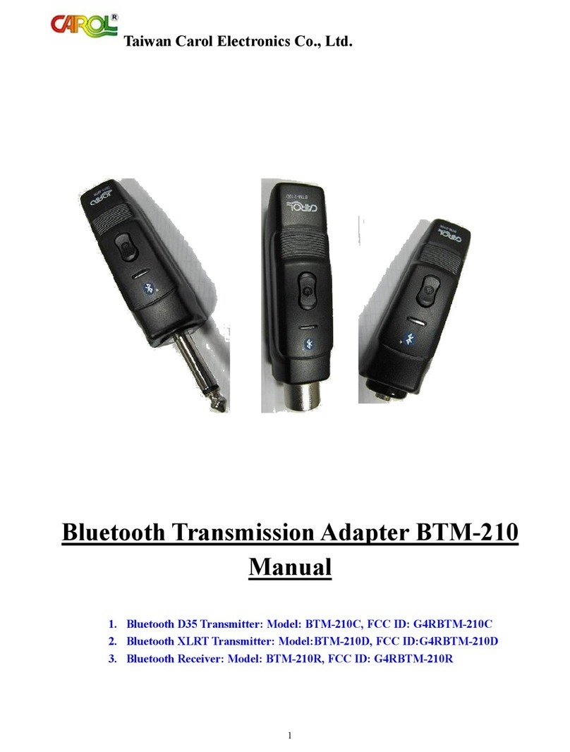 CAROL BTM-210C manual