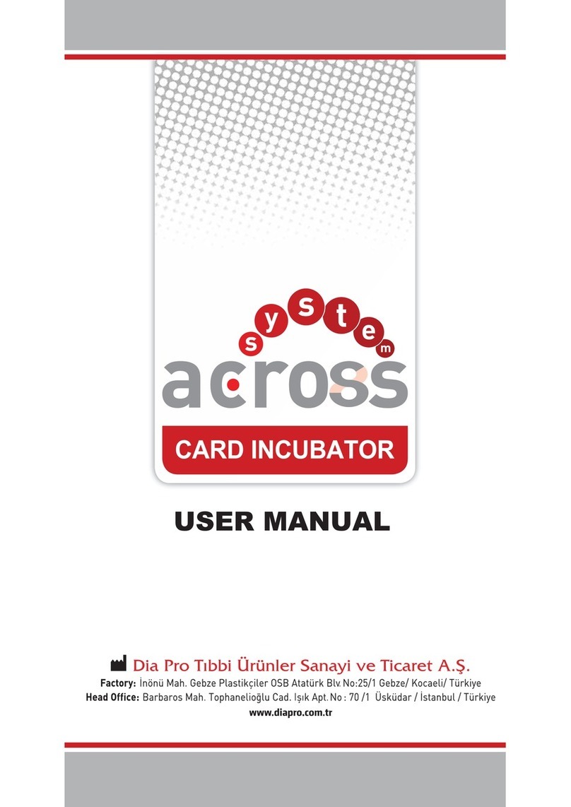 Diapro T?bbi Ürünler Across System User manual