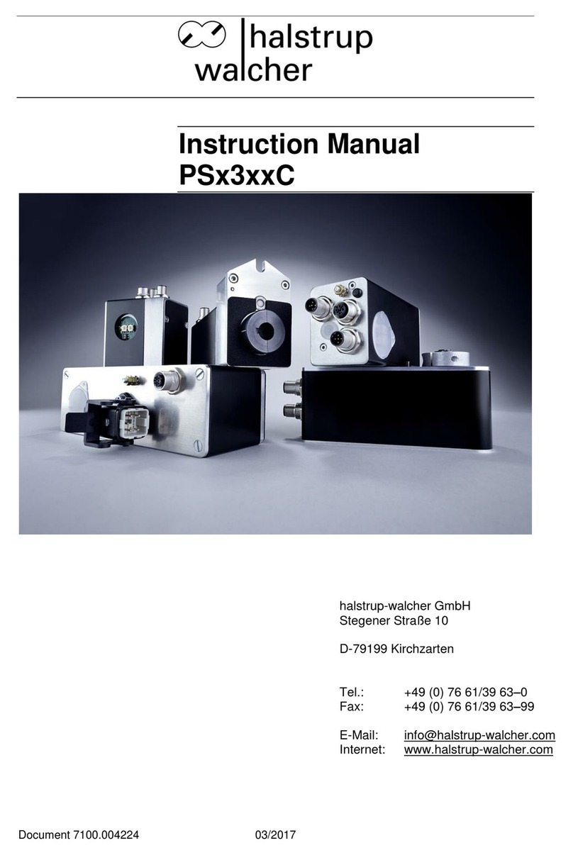 halstrup-walcher PS*3**C series User manual halstrup-walcher PS*3**C series User manual