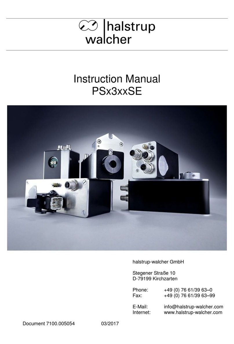 halstrup-walcher PS*3**SE series User manual
