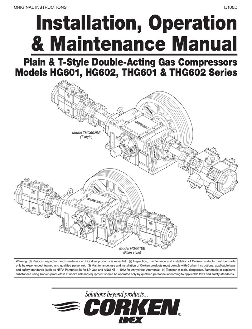 Corken HG601 Series Installation, operation & maintenance manual