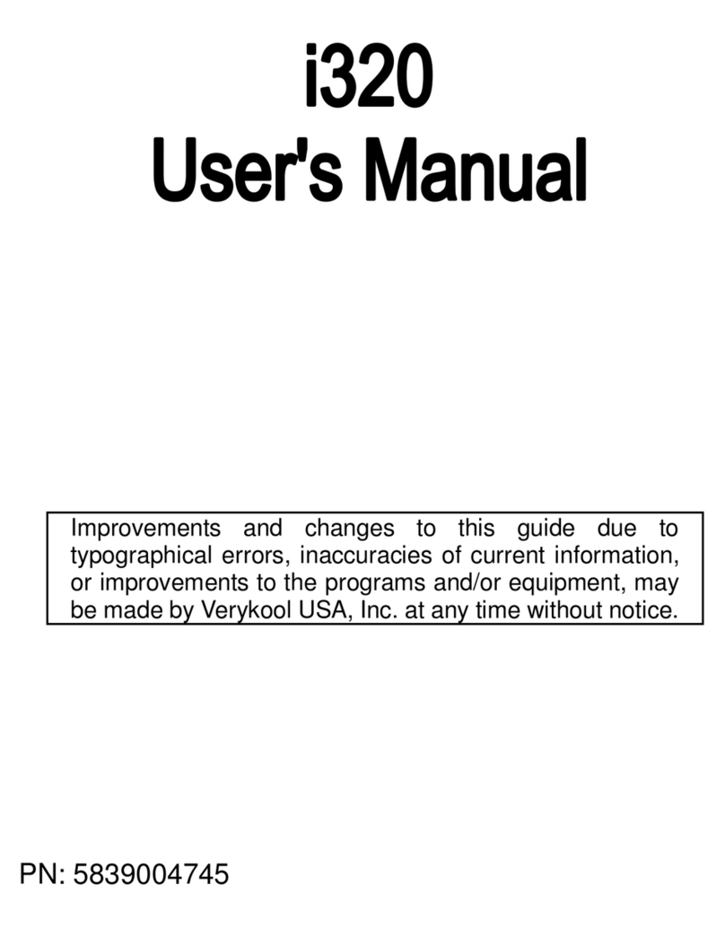 Verykool i320 User manual Verykool i320 User manual