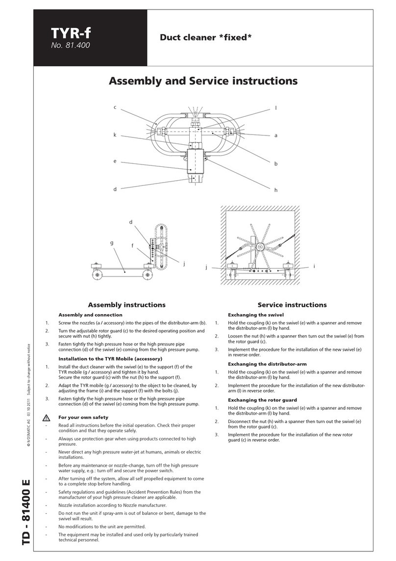 Mosmatic TYR-f Assembly & service manual