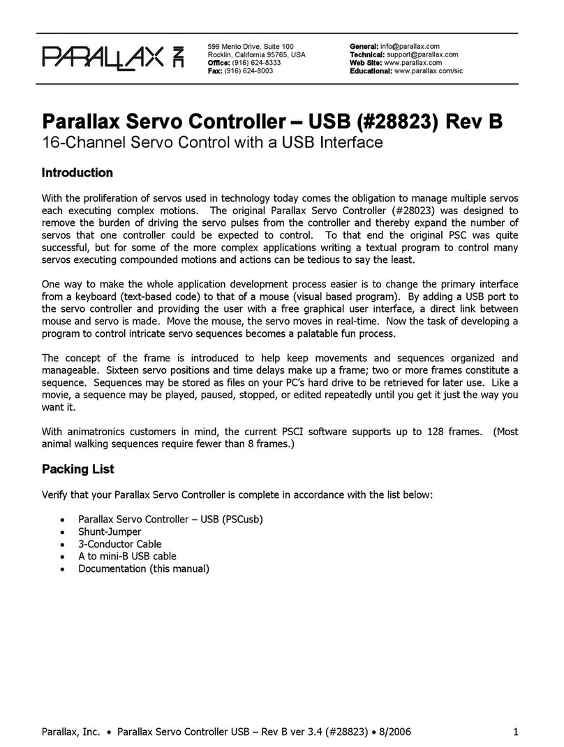 Parallax 28823 user manual