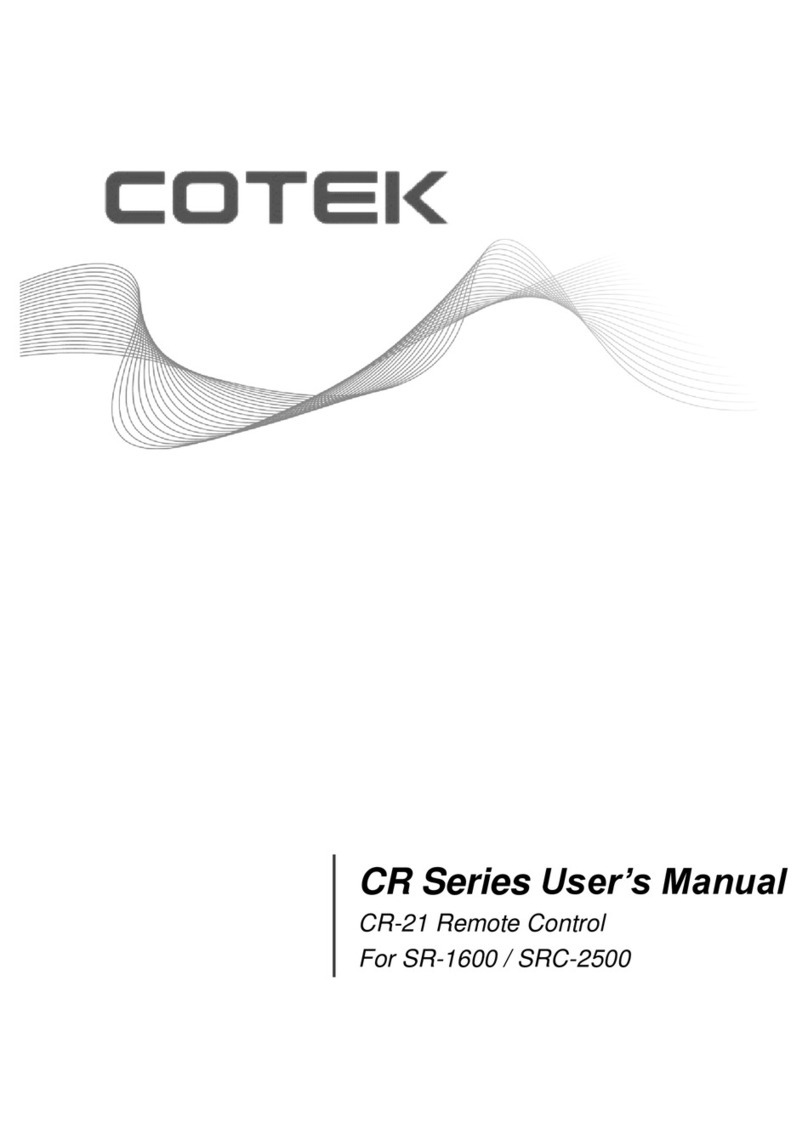 Cotek CR Series user manual
