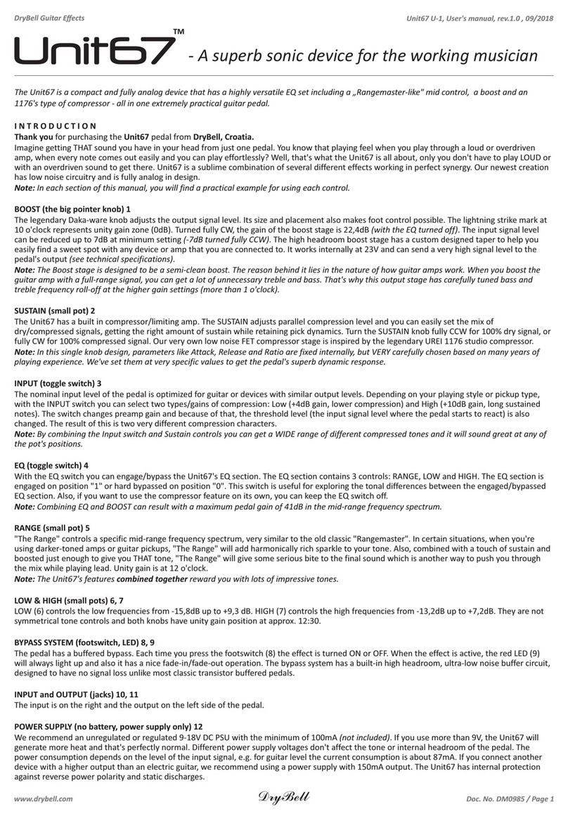 DryBell Unit67 user manual
