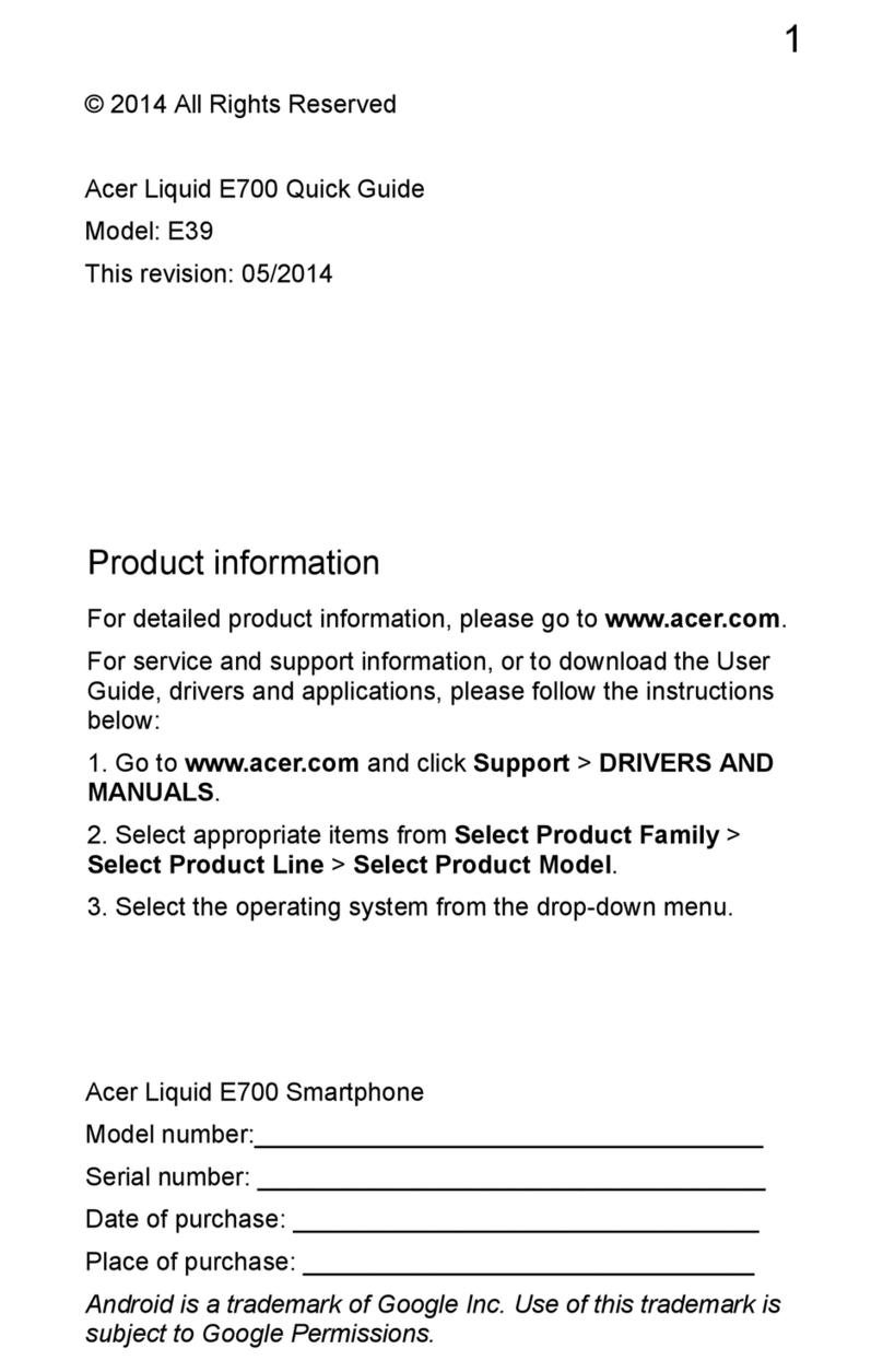 Acer Liquid E700 User manual