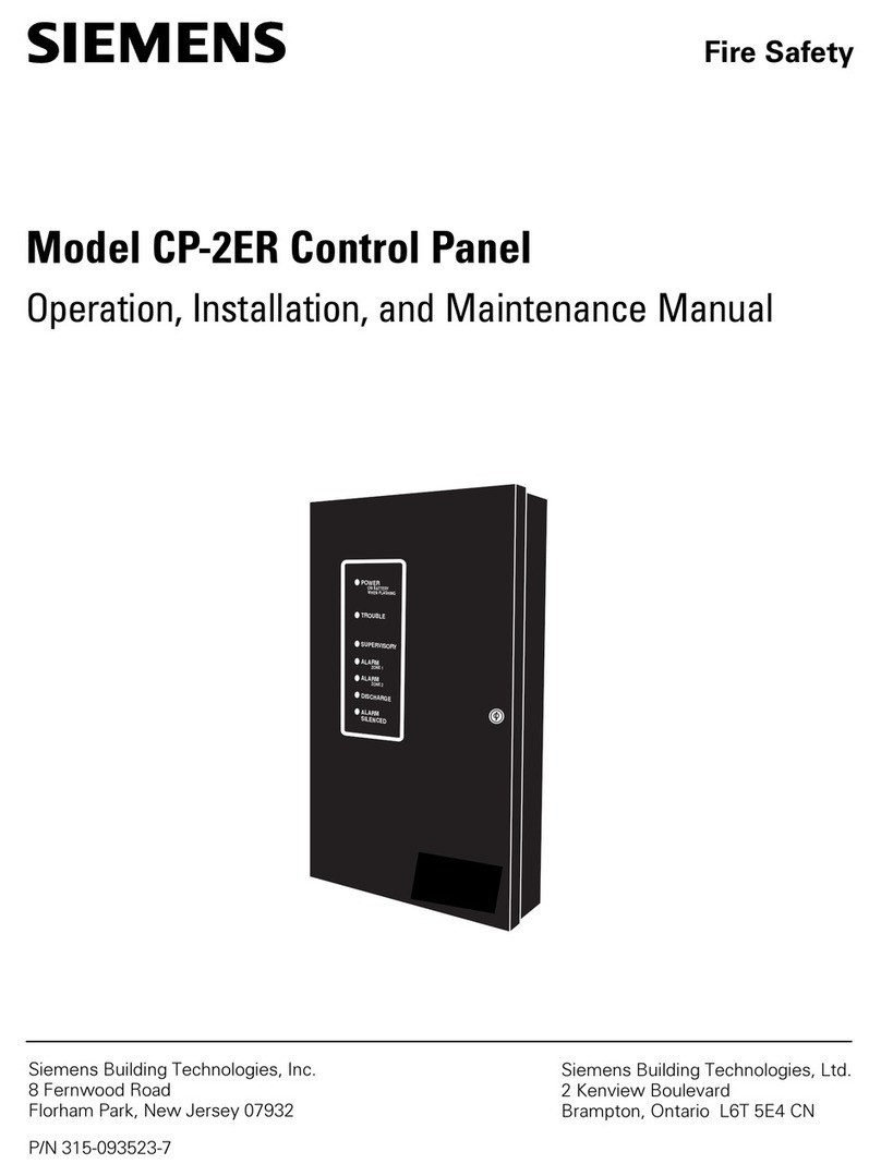 Siemens CP-2ER Operation, installation, and maintenance manual