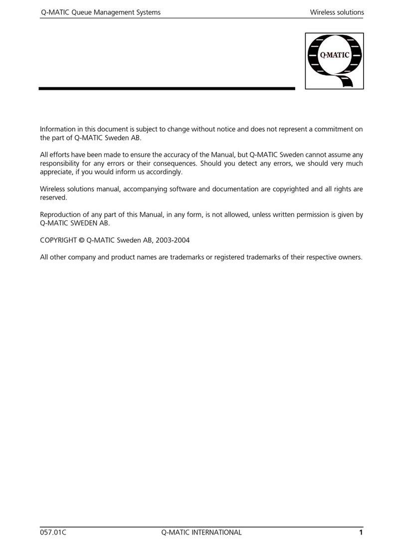 Q-Matic MI2280 user manual