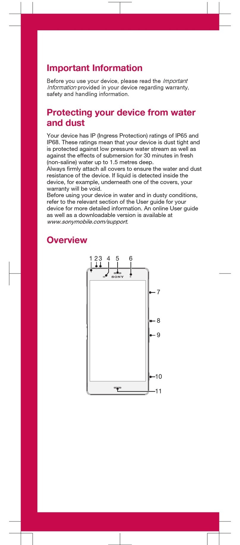 Sony XPERIA X PERFORMANCE user guide