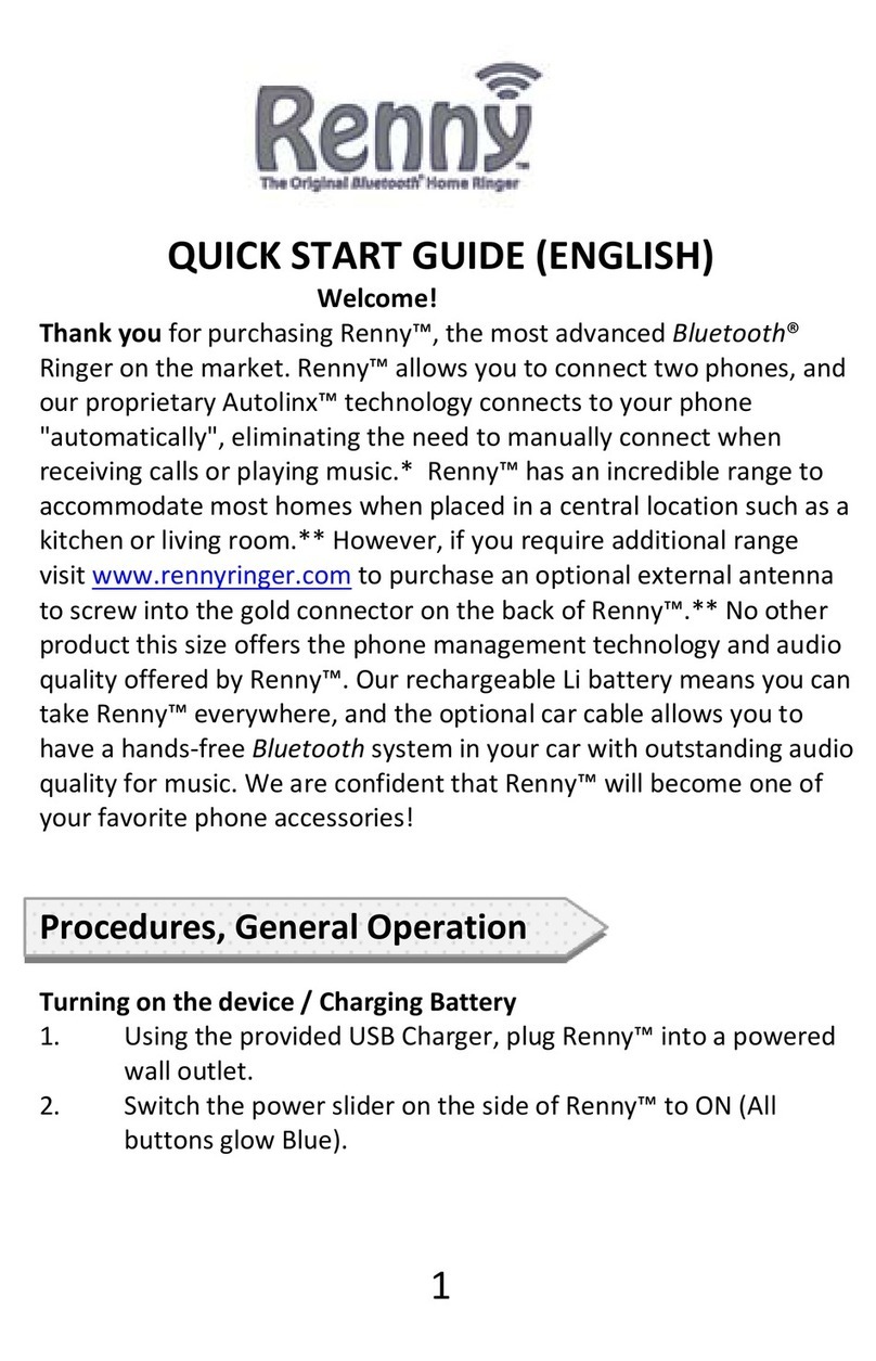 Olens Technology Renny Original quick start guide