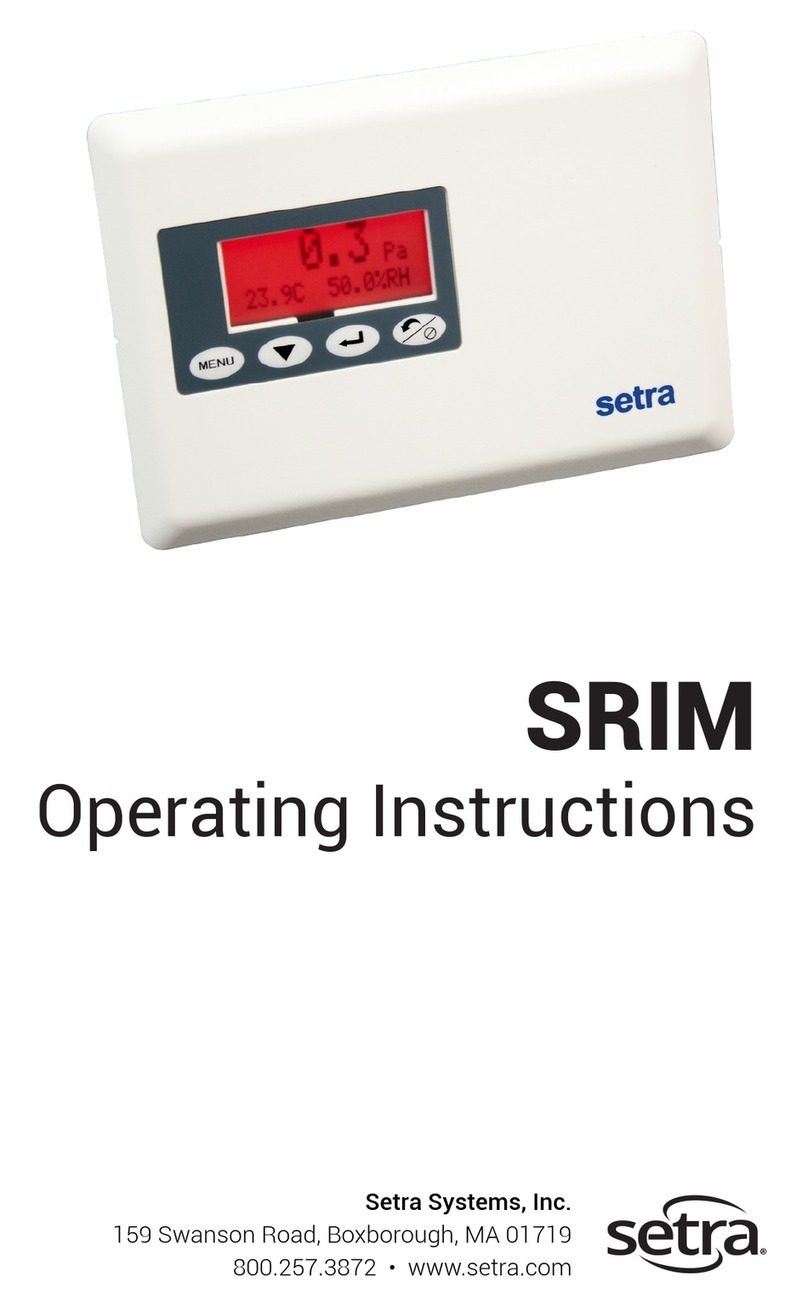Setra Systems SRIM1 User manual